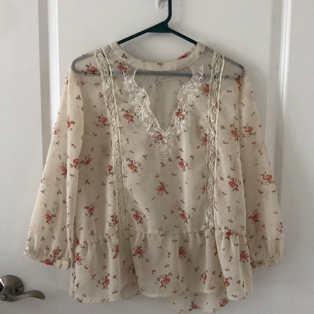 Floral Peplum Blouse